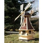 Hellbeige Romantische Holzdekoladen Windmühlen aus Holz 