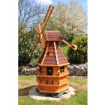 Braune Romantische Holzdekoladen Windmühlen aus Holz 