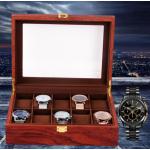 Holz Schmuckkasten für 10/12 Uhren Uhrenbox Uhrenkoffer Uhrenkasten 