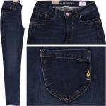 Dunkelblaue Blue Fire Slim Jeans für Damen 