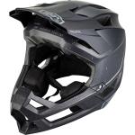 Schwarze MTB-Helme 44 cm mit Visier für Herren 