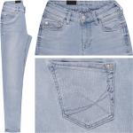 Hellblaue Blue Fire Skinny Jeans für Damen 