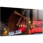 120x60 - Glasbilder - Bilder auf Wandbild - Foto auf Glas - Moulin Rouge in Paris