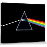 1art1 Pink Floyd Poster Dark Side of The Moon, Prisma Bilder Leinwand-Bild Auf Keilrahmen | XXL-Wandbild Poster Kunstdruck Als Leinwandbild 50x40 cm