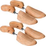 Braune tectake Schuhspanner aus Holz Größe 45 