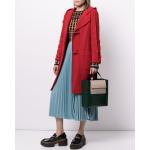 Rote Vintage Chanel Damendufflecoats aus Wolle Größe S 