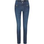 Dunkelblaue Vintage Angels Jeans Slim Jeans aus Elastan für Damen Größe L Weite 44 
