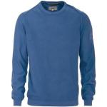 Blaue Langärmelige Camel Active Rundhals-Auschnitt Feinstrickpullover aus Baumwolle für Herren Größe XL 