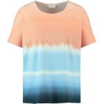 Blaue Kurzärmelige Gerry Weber Rundhals-Auschnitt T-Shirts Orangen aus Jersey für Damen Größe XL 