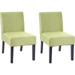 Grüne Mendler Loungestühle aus Gummibaumholz 2 Teile 