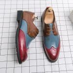 Blaue Oxford Schuhe für Herren Größe 38 
