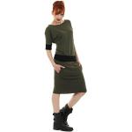 Olivgrüne 3Elfen Knielange Sommerkleider Deutschland aus Jersey für Damen Größe M 