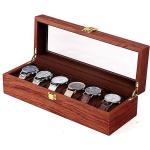 Braune Uhrenboxen & Uhrenkoffer aus Holz 
