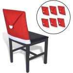 Rote Stuhlhussen aus Kunstfaser 