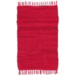 Rote Flickenteppiche & Fleckerlteppiche Länder aus Baumwolle 