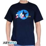 AbyStyle Sonic The Hedgehog Sonic Laufend T-Shirt Navy (M)