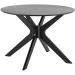 AC Design Furniture Dion runder Esstisch für 4 Personen schwarz, Küchentisch aus Holz, Esstisch für kleine Küche, Esszimmermöbel, Ø: 105 x H: 75 cm, 1 Stk.