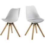 Hellgraue Skandinavische AC Design Furniture Esszimmerstühle aus Kunststoff 2 Teile 