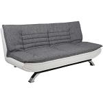 Hellgraue Moderne AC Design Furniture Bettsofas & Bettcouchen aus Kunstleder klappbar 