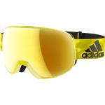 Gelbe adidas Progressor Snowboardbrillen aus Glas 