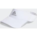 Weiße adidas Aeroready Sonnenschilde aus Elastan für Herren Einheitsgröße 