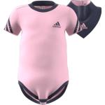 Pinke Kurzärmelige adidas Performance Strampler aus Baumwolle für Babys Größe 74 
