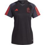 adidas Belgien WM 2023 Damen Trainingsshirt schwarz / rot Gr. L