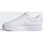 Weiße adidas Bravada Plateau Sneaker für Damen Größe 38 