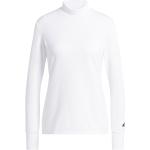 Weiße Langärmelige adidas Langarm Poloshirts aus Elastan maschinenwaschbar für Herren Größe XS 