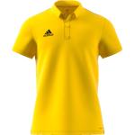 Gelbe Kurzärmelige adidas Core Stehkragen Kurzarm Poloshirts Deutschland aus Polyester für Damen Größe S 