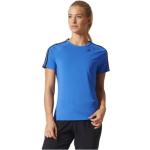 Blaue adidas Climalite T-Shirts für Damen Größe M 