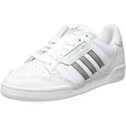 adidas Damen Continental80-stripes Running Shoe, Footwear White Silver Metallic Grey Three S42626, 38 EU