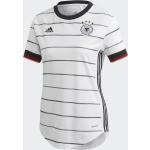 Weiße Kurzärmelige adidas Performance DFB Deutschland Trikots aus Polyester für Damen Größe XL 