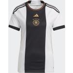 Weiße Atmungsaktive adidas DFB DFB Deutschland Trikots aus Polyester für Damen Größe M 