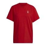 Rote Kurzärmelige adidas FC Bayern München T-Shirts Deutschland aus Baumwolle für Damen 