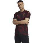 Reduzierte Schwarze adidas V-Ausschnitt Fußballtrikots Deutschland aus Polyester für Herren Größe L 