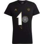 Schwarze adidas Performance FC Bayern München T-Shirts Deutschland aus Jersey für Herren Größe M 