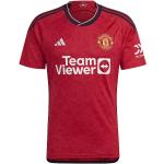 Rote Print adidas Manchester United Fußballtrikots für Herren Größe S 