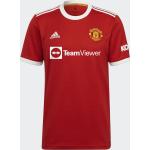 Rote Kurzärmelige adidas Performance Manchester United Fußballtrikots aus Polyester für Herren Größe 3 XL Große Größen 