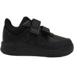 Schwarze Gestreifte Sneaker mit Klettverschluss Klettverschluss aus Kunststoff für Kinder Größe 25,5 