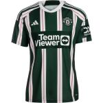 adidas Manchester United 23-24 Auswärts Teamtrikot Herren in green night-core white-active maroon, Größe XL