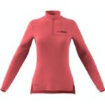 Rote Langärmelige adidas Damensportjacken & Damentrainingsjacken Größe S 