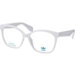 Weiße adidas Originals Cat-eye Damenbrillen aus Kunststoff 
