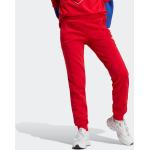 Reduzierte Rote adidas Essentials Damenjogginghosen aus Fleece Größe M 