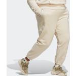 Weiße adidas Essentials Damenjogginghosen aus Fleece Größe 3 XL 