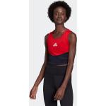Rote Color Blocking adidas Performance Damensporttops & Damenfunktionstops Größe XS 
