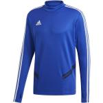 Blaue Langärmelige Atmungsaktive adidas Performance Fußball T-Shirts für Herren Größe 3 XL Große Größen 