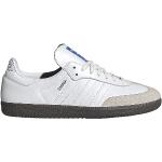 Weiße Retro adidas Samba Flache Sneaker für Herren Größe 43,5 