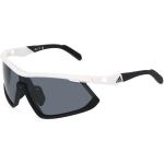 Adidas SP0055 Unisex-Sonnenbrille Vollrand Monoscheibe Kunststoff-Gestell, Weiss