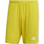 Reduzierte Gelbe Atmungsaktive adidas Squad Herrensportshorts aus Polyester Größe S 
